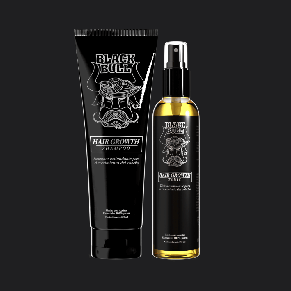 Kit Crecimiento de Cabello Black Bull