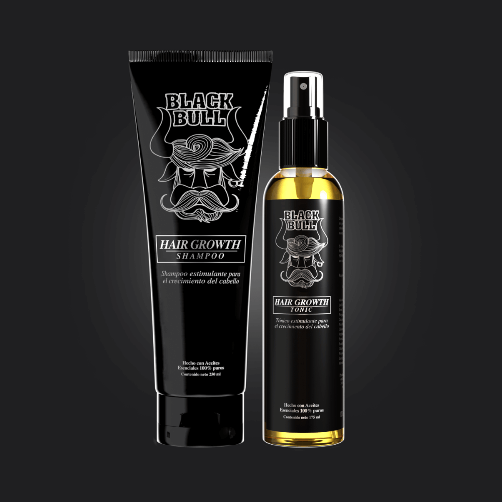 Kit Crecimiento de Cabello Black Bull