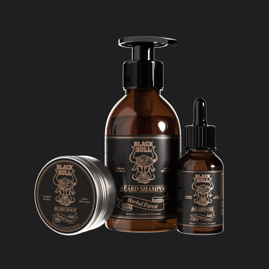 Kit barba Herbal Forest Black Bull